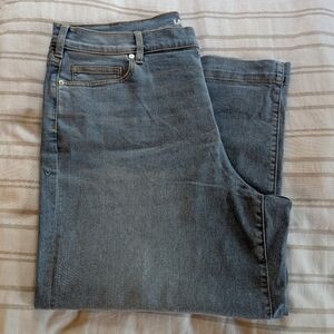 lands end women's wide leg cropped jeans size 20 nwt